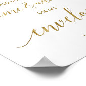 Perzik en roze pony gaan naar een envelopteken poster (Hoek)