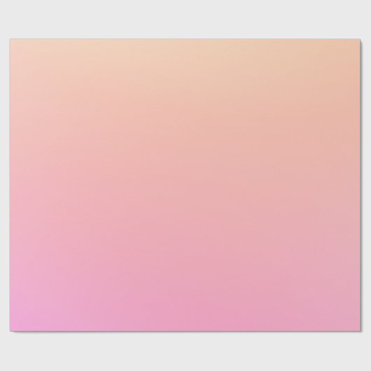 Perzik en roze verloop cadeaupapier (Vlak)