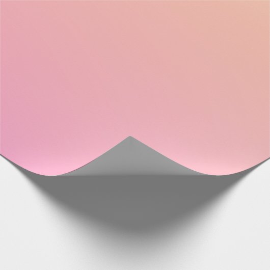 Perzik en roze verloop cadeaupapier (Hoek)