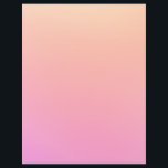 Perzik en roze verloop flyer<br><div class="desc">Heldere perzik en roze ombre kleur.</div>