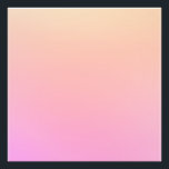 Perzik en roze verloop foto afdruk<br><div class="desc">Heldere perzik en roze ombre kleur.</div>