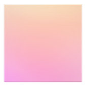 Perzik en roze verloop foto afdruk (Voorkant)