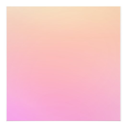 Perzik en roze verloop foto afdruk (Voorkant)