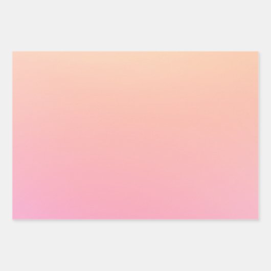 Perzik en roze verloop inpakpapier vel (Voorkant 3)