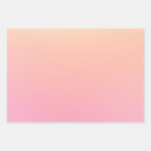 Perzik en roze verloop inpakpapier vel (Voorkant 2)