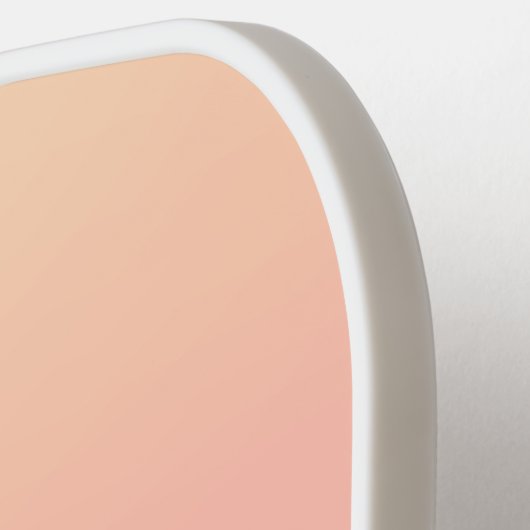 Perzik en roze verloop pickleball paddle (Links Detail)