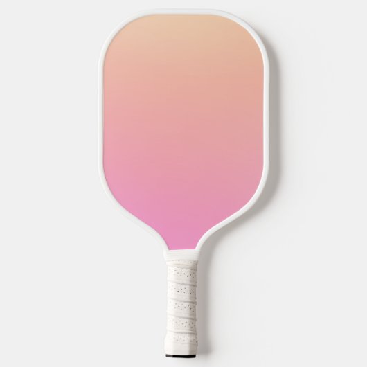 Perzik en roze verloop pickleball paddle (Achterkant)