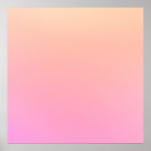 Perzik en roze verloop poster (Voorkant)