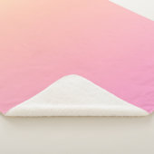 Perzik en roze verloop sherpa deken (3/4)