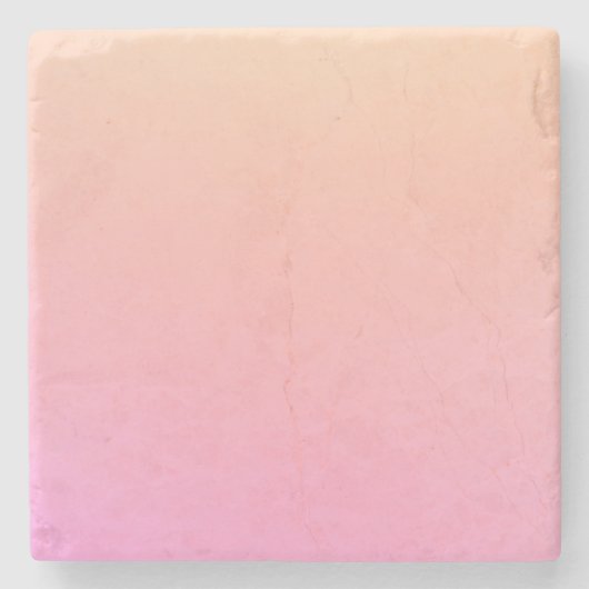 Perzik en roze verloop stenen onderzetter (Voorkant)