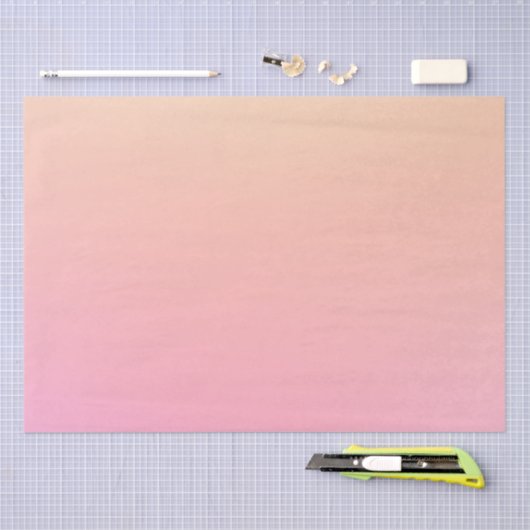 Perzik en roze verloop tissuepapier (Craft)