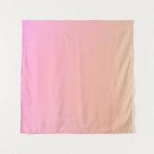 Perzik en roze verloop wandkleed (Voorkant (horizontaal))