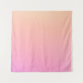 Perzik en roze verloop wandkleed (Voorkant)