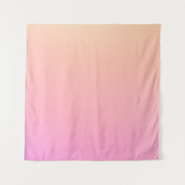 Perzik en roze verloop wandkleed