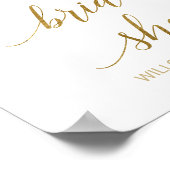 Perzik en Roze Vrijgezellenfeest van de Bloemen We Poster (Hoek)