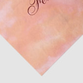 Perzik en roze wolken tweetalig "Feliz Cumpleaños" Tissuepapier (Detail)