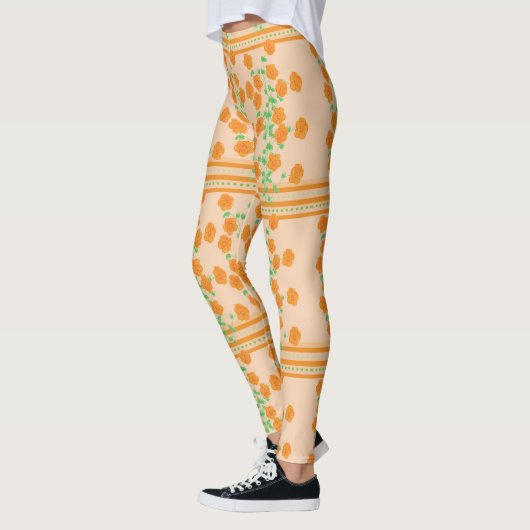 Perzik en Sinaasappel Leggings (Links)