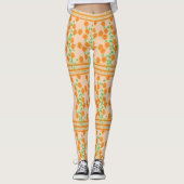 Perzik en Sinaasappel Leggings (Voorkant)