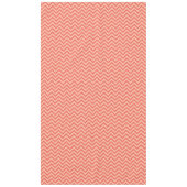 Perzik en veenbessen Chevron Tafelkleed (Voorkant)