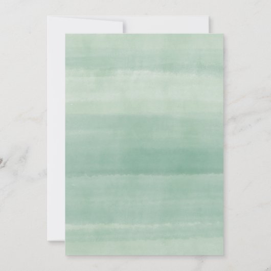 Perzik en Waterverf van Cream Floral Vrijgezellenf Kaart (Achterkant)