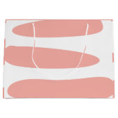 Perzik en Wit Abstract Groot Cadeauzakje (Voorkant)