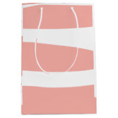 Perzik en wit Abstract Medium Cadeauzakje (Voorkant)