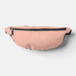 PERZIK EN WIT DUN PLAID PATROON HEUPTASJE