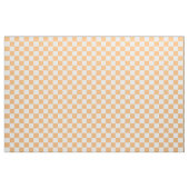 Perzik en wit schaakbord stof (Fat Quarter)