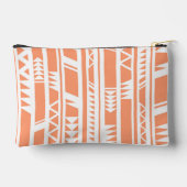 Perzik en wit tribal print patroon etui (Achterkant)