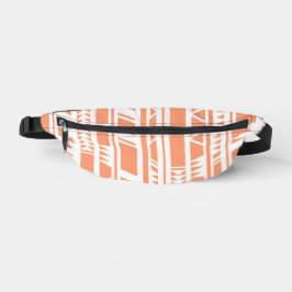 Perzik en wit tribal print patroon heuptasje