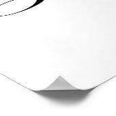 Perzik- en witte bloemen bruidsfeest welkomstbord poster (Hoek)