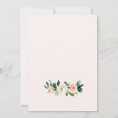 Perzik en witte bloemen Vrijgezellenfeest Bingo sp Kaart (Achterkant)