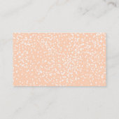 Perzik en witte bruiloft Confetti Informatiekaartje (Achterkant)