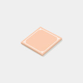 Perzik en Witte Griekse Sleutelrand Post-it® Notes (Schuin)