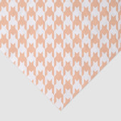 Perzik en witte houndstooth tissuepapier (Detail)
