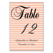 Perzik en witte strepen kaart (Voorkant)