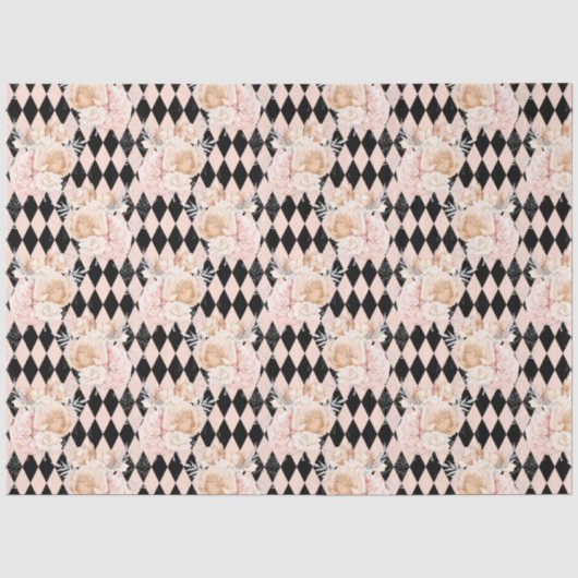 Perzik en Zilver Serie Design 14 Tissuepapier (Voorkant)