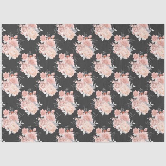 Perzik en Zilver Serie Design 9 Tissuepapier (Voorkant)