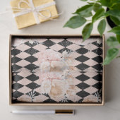 Perzik en Zilveren Reeksontwerp 14 Tissuepapier (Geschenk)