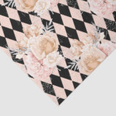 Perzik en Zilveren Reeksontwerp 14 Tissuepapier (Detail)