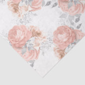 Perzik en Zilveren Reeksontwerp 2 Tissuepapier (Detail)