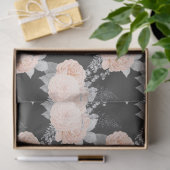 Perzik en Zilveren Reeksontwerp 4 Tissuepapier (Geschenk)