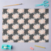 Perzik en Zilveren Reeksontwerp 4 Tissuepapier (Craft)