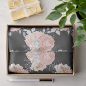 Perzik en Zilveren Reeksontwerp 5 Tissuepapier (Geschenk)