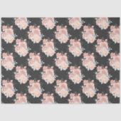 Perzik en Zilveren Reeksontwerp 9 Tissuepapier (Voorkant)