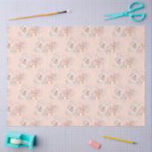 Perzik- en zilveren serie ontwerp 15 tissuepapier (Craft)