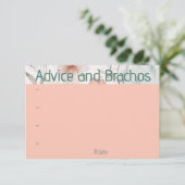 Perzik floral advies Kaart (Staand voorkant)