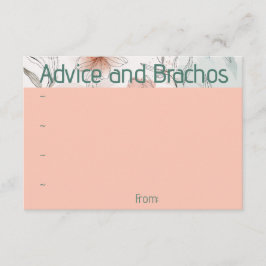 Perzik floral advies Kaart