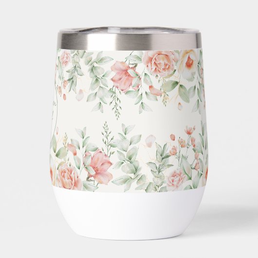  perzik Floral Bloemenmeisje (Achterkant)