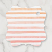 Perzik Fruit Baby shower Bedankjes Labels (Achterkant)